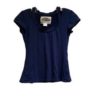 Effie's Heart Courier Top w/ Pockets - Ink Blue